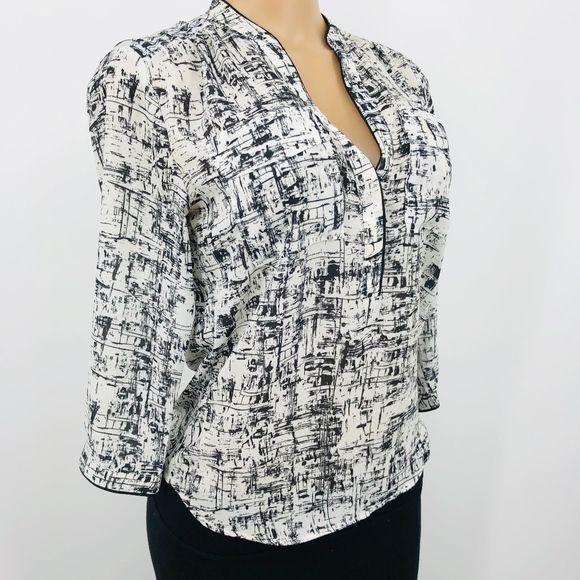 4 for $25 SALE!!!! Sheer Button Down Blouse - Picture 3 of 7